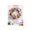 Пасхальное украшение венок "Сиреневое очарование" 33x33x8.5 см круг
