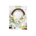 Пасхальное украшение венок "Солнечный свет" 31x31x7.5 см