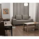 Раскладной диван Yorcom Инди 7 190x80x100 см велюр цвет бежевый
