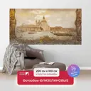 Фотообои флизелиновые Первое ателье 200x100 см Старинная фреска с видом на набережную и старый город pw28507-2