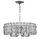 Люстра подвесная хрустальная Escada 2115/8s chrome 8 ламп 20 м² цвет хром
