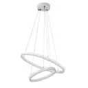 Светильник подвесной светодиодная Escada 10254/2led white app с пультом управления 20 м² теплый белый (желтый), нейтральный белый свет цвет белый