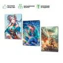 Набор картин на холсте "Anime" 60x120 см 3 шт