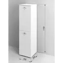 Шкаф для ванной Regent Style Виола 2корзины напольный 30x115см цвет белый