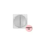 Выключатель встраиваемый Aling-conel Eon E606.S Н2 2 клавиши цвет серебряный набор 2 шт.