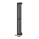Полотенцесушитель электрический Indigo Style 3 Pro 130x1200 мм 107 Вт I-образный цвет черный муар