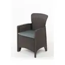 Кресло садовое Vinotti SF3-1 Lifan 55x54.5x85.5 см искусственный ротанг серый 4 шт
