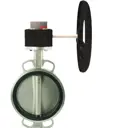 Затвор дисковый поворотный Dn.ru D050-12107 Ду100 Ру16 4" 180° сталь