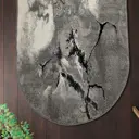 Ковер Mutas Carpet Eco Season C214A L.Grey White овал 80x150 см хлопок