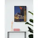 Плакат ПростоПостер Ночь - работе не помеха 60x90 в раме