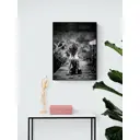 Постер ПростоПостер Собака на мостике 60x90 см в раме