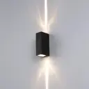 Настенный светильник светодиодный влагозащищенный Flylight Qj610 теплый белый (желтый) свет цвет черный матовый