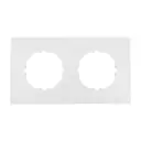 Рамка для розеток и выключателей Lk studio Vintage Quadro 2 поста цвет белый