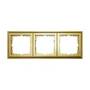 Рамка для розеток и выключателей Lk studio LK80 Classic 3 поста цвет золото