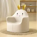 Кресло Unix kids Hare white 57x49x52 см кожа цвет белый
