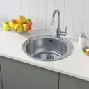Мойка для кухни врезная Iddis SUN51S0i77S 51x51 см глубина чаши 18 см нержавеющая сталь цвет сталь