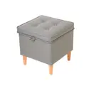 Пуф МФ Мира Эби 40x44x40 см цвет серо-бежевый