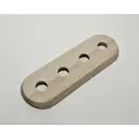 Накладка на бревно для ретро розетки/выключателя Cleverwood D240 мм 4 поста наружного монтажа
