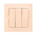 Выключатель встраиваемый Ekf PROxima Валенсия EWV10-024-20 3 клавиши цвет кремовый