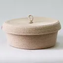 Корзина Olala home 18x8x18 см хлопок цвет бежевый