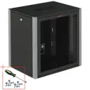 Шкаф телекоммуникационный серверный настенный Sysmatrix WP 6315.930 19" 15U 600x350x720 мм цвет черный