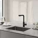 Смеситель для кухни однорычажный Iddis Rulbllfi05 высота 28.4 см цвет черный матовый