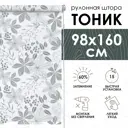 Рулонная штора Эскар Тоник 98x160 см цвет серый