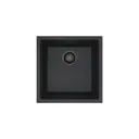 Мойка для кухни врезная Alveus 1150050 45x45 см глубина чаши 19.8 см искусственный камень цвет черный матовый