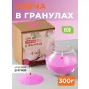 Свеча ароматическая насыпная Roscandles "Шар" цвет розовый