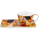 Чайный набор 2 предмета 250 мл Дама с веером Elan Gallery фарфор цвет разноцветный