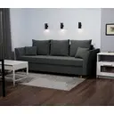 Раскладной диван Yorcom Мелодия 220x80x100 см велюр цвет серый