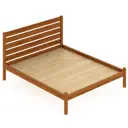 Кровать со сплошным основанием Solarius Классика 160x200 см массив сосны цвет ольха