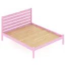 Кровать со сплошным основанием Solarius Классика 180x200 см массив сосны цвет розовый