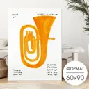 Постер 28 картин Труба рисунок-Дэвид Шригли-репродукция 90x60 см