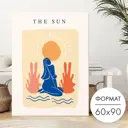 Постер 28 картин Девушка под солнцем 90x60 см