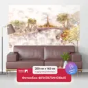 Фотообои флизелиновые Первое ателье 200x140 см Париж в акварели pw97363-2