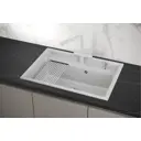 Врезная мойка Granula KITCHEN SPACE 51x73 см глубина 24.50 см кварц цвет белый 7301