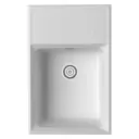 Мойка для кухни врезная Point PN3012 50x78 см глубина чаши 20 см Композитный кварц цвет белый матовый/белый