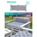 Матрас для садовых качелей Bio-line Mo40x120 120x40 см серый/серебристый