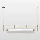 Светильник подвесной светодиодный Lussole Lsp-7153 6 м² нейтральный белый свет цвет жёлтый/золотой