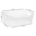 Корзина для хранения Scandi 24x9x17 см полипропилен цвет прозрачный