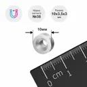 Магнит Magtrade с зенковкой диск 10x3.5x3 мм под болт/саморез комплект 30 шт