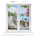Рулонная штора Divino DelDecor 43x170 см цвет бежево-голубой/зеленый MRB-0376