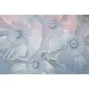 Фотообои Divino Бело-голубые цветы на бетонной стене 400x270 см F-286