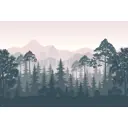 Фотообои Divino Лес на горных склонах графика 400x270 см F-401