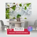 Фотообои флизелиновые Первое ателье 160x100 см Ветка яблони над водой pw95475-1