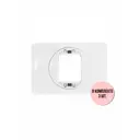 Рамка для розеток и выключателей Aling-conel Eon для узкой кнопки 1 пост цвет белый набор 3 шт.