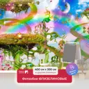 Фотообои флизелиновые Первое ателье 400x300 см Сказочный мир с феями, эльфами и гномами pw72277-4