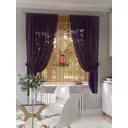Тюль на шторной ленте At Home Лироксис 300x150 см цвет белый