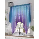Тюль на шторной ленте At Home Тенвиос 200x145 см цвет синий, голубой